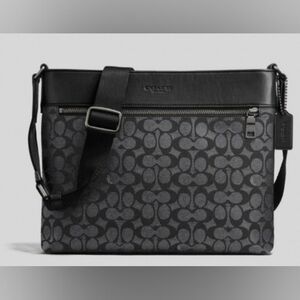 Coach Sam Crossbody Signature Coated Canvas with Adjustable Strap